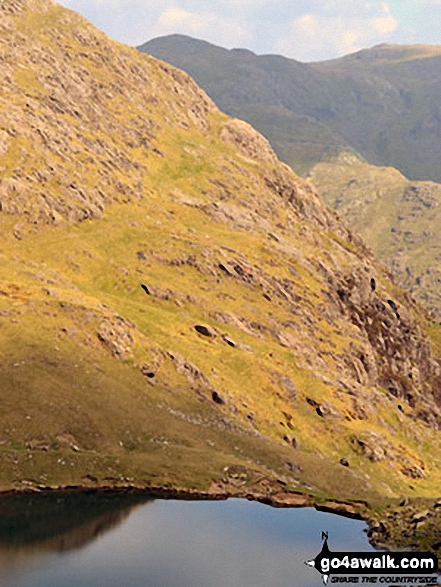 Walk c123 The Old Man of Coniston and Swirl How from Walna Scar Road, Coniston - Low Water on the way up The Old Man of Coniston