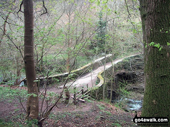 Walk po122 Blaen-yr-henbant and Crug Mawrfrom Llanbedr - Upper Cwm Bridge over Grwyne Fechan near Llanbedr