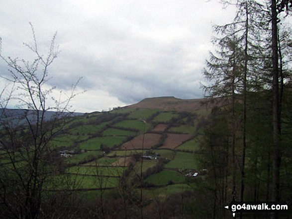 Walk po122 Blaen-yr-henbant and Crug Mawrfrom Llanbedr - Table Mountain (on the South East shoulder of Pen Cerrig-calch) from Blaen-yr-henbant