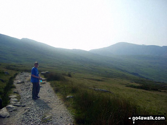 Walk gw107 Snowdon and Yr Aran from Rhyd-Ddu - Climbing Snowdon