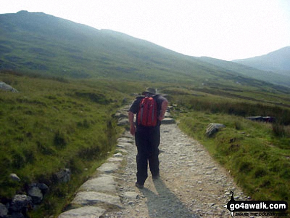 Walk gw158 Garnedd Ugain, Snowdon, Moel Cynghorion, Foel Gron and Moel Eilio from Llanberis - Climbing Snowdon