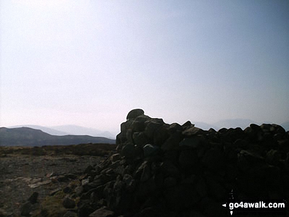 Walk c201 Ashness Bridge and Walla Crag from Keswick - Walla Crag summit cairn