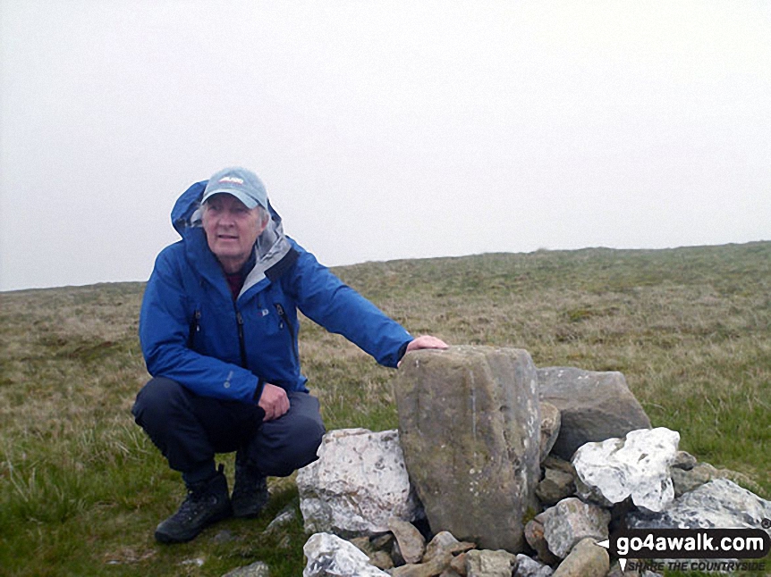 Walk c134 Wether Hill and Loadpot Hill from Howtown - Me beside Loadpot Hill summit cairn