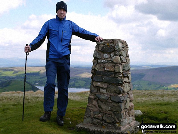 Walk c309 Great Mell Fell, Little Mell Fell and Gowbarrow Fell - On Little Mell Fell summit