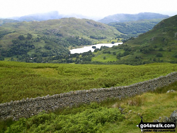 Walk c389 Great Rigg, Fairfield and Hart Crag from Ambleside - Rydal Water and Loughrigg Fell from Low Pike (Scandale)