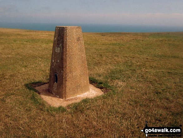 Walk es152 Beachy Head and Birling Gap from East Dean - Beachy Head summit Trig Point