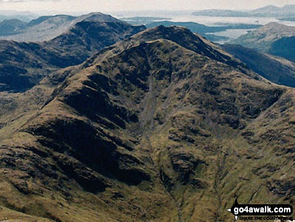 Walk h137 Ben Nevis and Carn Mor Dearg from Achintee, Fort William - *Mullach nan Coirean and Meal a' Chaorainn from Ben Nevis