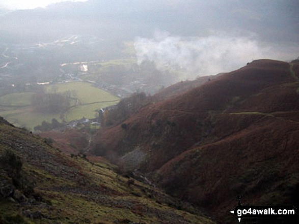 Walk c105 Lang How and Silver How from Grasmere - Great Langdale from Silver How