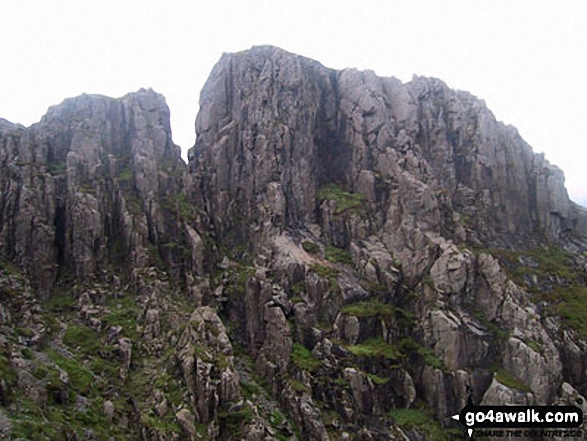 Pillar Rock beyond (to right of the 'notch') from the High Level Route 