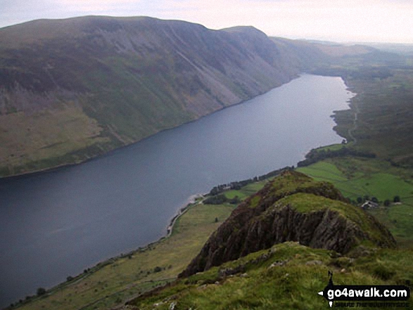 Walk c386 Yewbarrow from Wasdale Head, Wast Water - Illgill Head, Whin Rigg and Wast Water from Yewbarrow