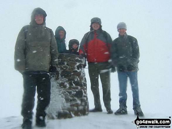 Me and the Security Team from Edge Hill on Snowdon in Snowdonia Gwynedd Wales