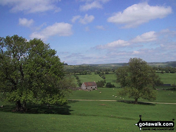 Walk d324 Tissington and Thorpe from Fenny Bentley - Views from The Tissington Trail nr Tissington Village