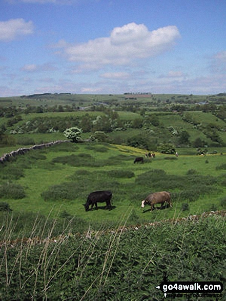 Walk d209 Parwich and Fenny Bentley from Tissington - Views from The Tissington Trail nr Tissington Village