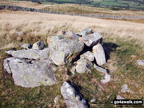 Walk c472 The Naddle Horseshoe from Hazel Shaw - Scalebarrow Knott summit cairn