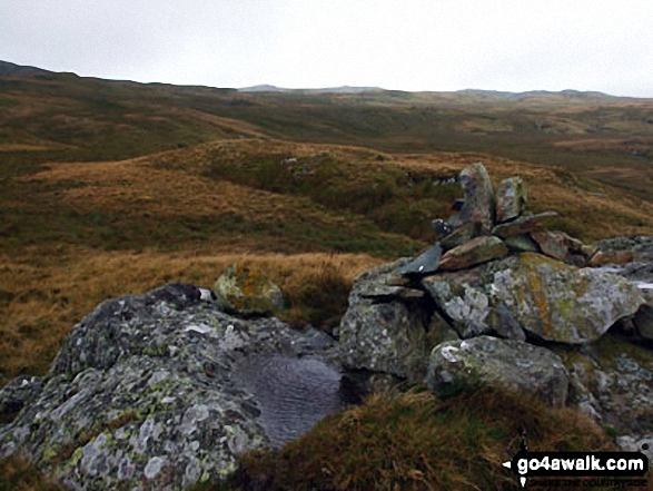 Walk c465 High Wether Howe, Seat Robert and Great Ladstones from Wet Sleddale Reservoir - The summit of Great Ladstones