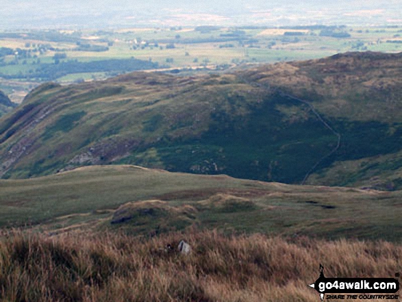 Walk c251 The Mardale Head Horizon from Mardale Head - Looking down to Nabs Moor from Howes