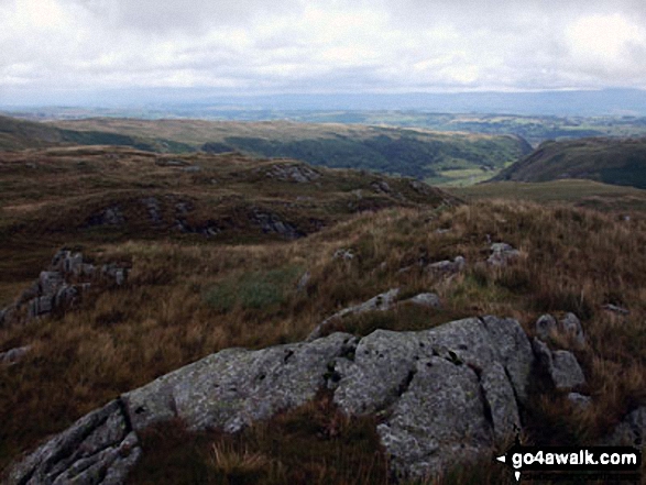 Walk c251 The Mardale Head Horizon from Mardale Head - The summit of Howes