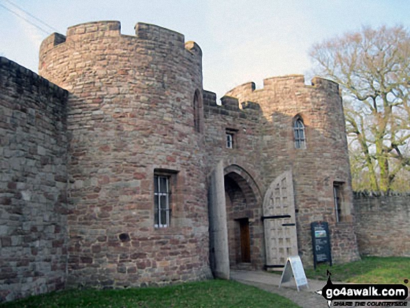 Walk ch142 The Sandstone Trail, Beeston Castle and Higher Burwardsley from Tarporley - The entrance to Beeston Castle