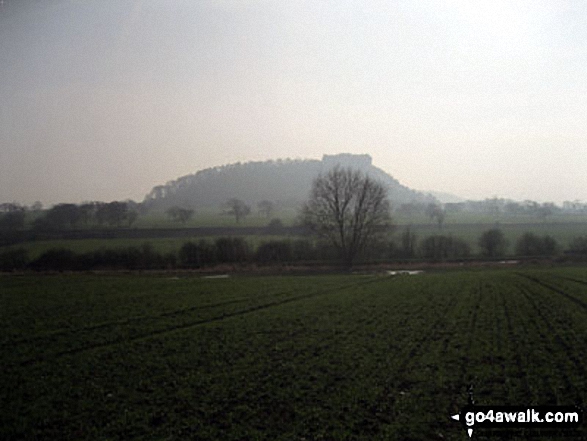 Walk ch116 The Sandstone Trail and The Shropshire Union Canal from Tarpoley - Beeston Castle from fields near Wharton's Lock on The Shropshire Union Canal