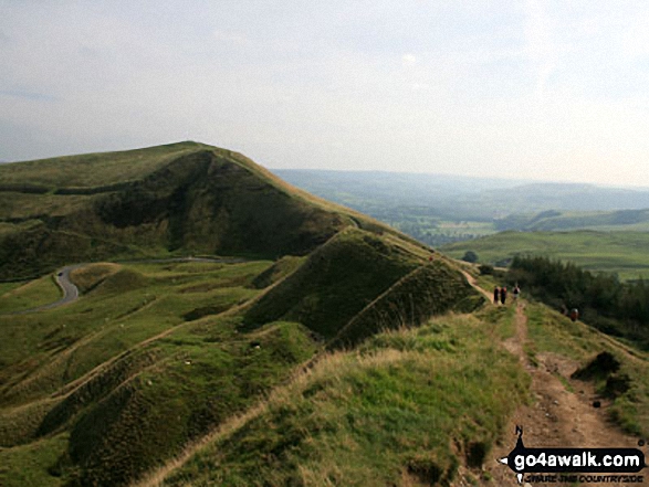 Walk d158 Sparrowpit and Mam Tor from Castleton - Mam Tor from Rushup Edge