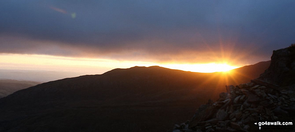 *Sunrise over Gallt Yr Ogof from Tryfan