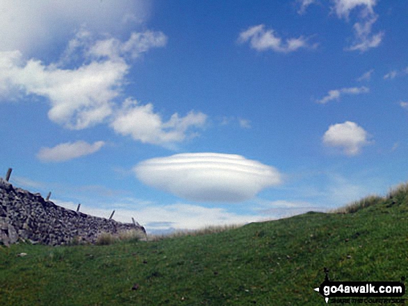 Walk ny101 The Yorkshire Three Peaks from Horton in Ribblesdale - Unusual cloud formation seen while doing The Three Peaks in May