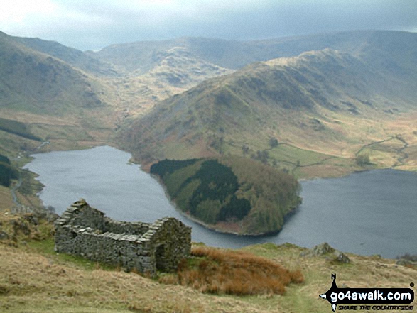 Walk c251 The Mardale Head Horizon from Mardale Head - Mardale Head and Riggindale from Selside Pike