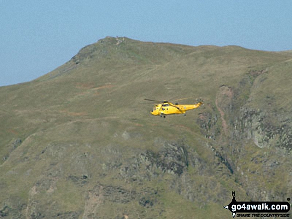 Walk c304 Beda Head and Place Fell from Howtown - Rescue Helicopter with Place Fell from Beda Head (Beda Fell)