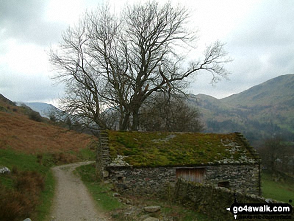 Walk c155 The Knott and Place Fell from Patterdale - Ullswater Shore Path between Howtown and Patterdale