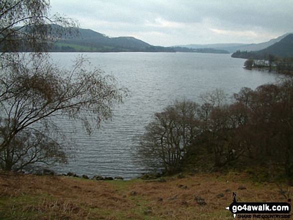 Walk c155 The Knott and Place Fell from Patterdale - Ullswater Shore Path between Howtown and Patterdale