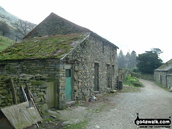 Walk c155 The Knott and Place Fell from Patterdale - Ullswater Shore Path at Side Farm, Patterdale