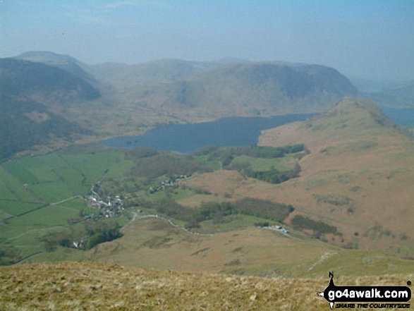 Walk c459 The Greater Newlands Horseshoe from Hawes End - Crummock Water and Rannerdale Knotts from High Snockrigg