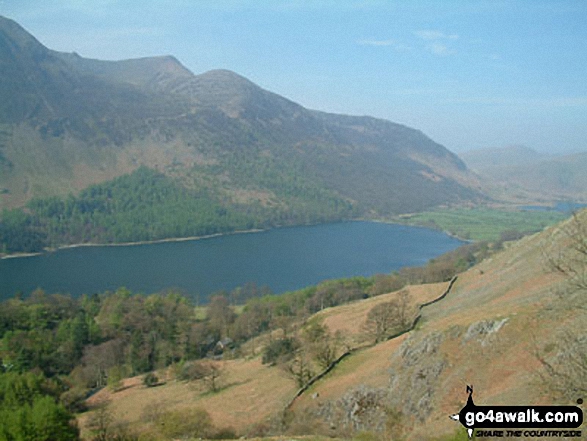 Walk c459 The Greater Newlands Horseshoe from Hawes End - Buttermere and Red Pike from Robinson slopes