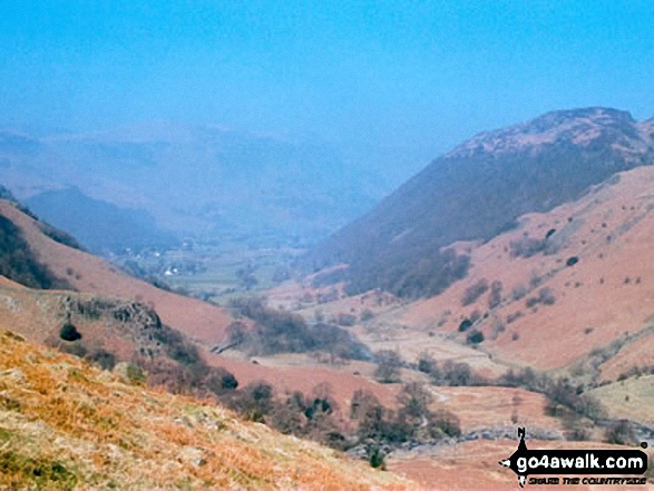 Walk c189 High Raise from Rosthwaite - Stonethwaite Valley from Sergeant's Crag