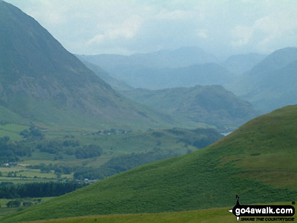 Walk c132 Low Fell and Fellbarrow from Lanthwaite Wood - Lorton Vale from Fellbarrow