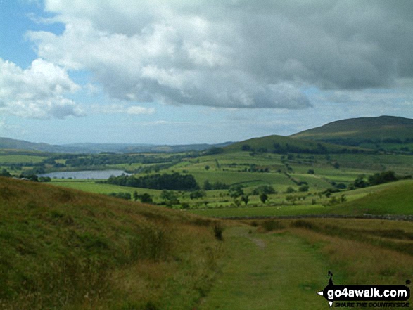 Overwater (left) and Binsey (right) from The Cumbria Way near Longlands