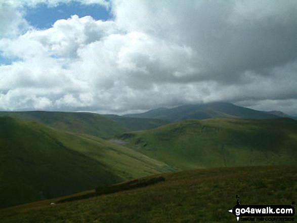 Walk c163 Great Sca Fell from Over Water - Skiddaw from Longlands Fell