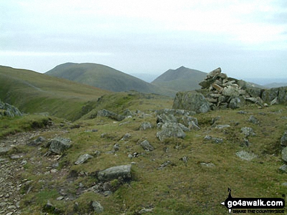 Walk c179 The Seathwaite Round from Seathwaite, Duddon Valley - Great Carrs Summit