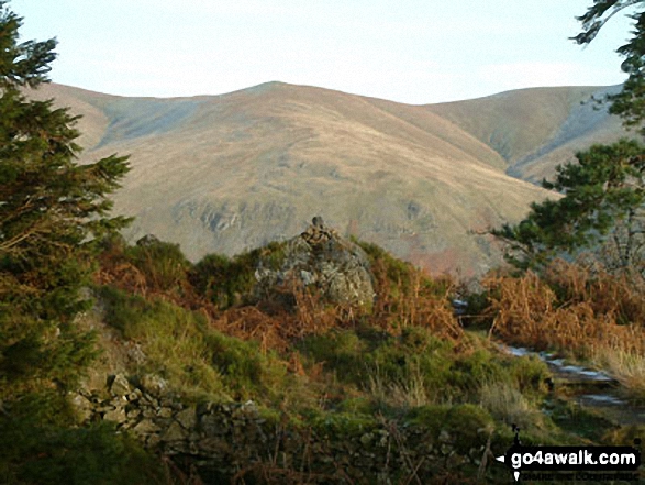 Walk c318 High Seat and Bleaberry Fell from Armboth - Raven Crag (Thirlmere) summit with Raise beyond