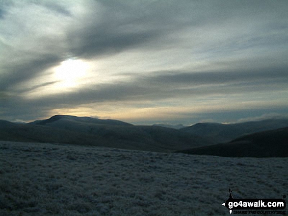 Walk c200 Carrock Fell, High Pike (Caldbeck) and Great Calva from Mosedale - Blencathra (or Saddleback) from Carrock Fell