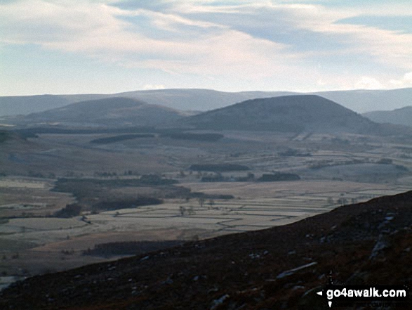 Walk c200 Carrock Fell, High Pike (Caldbeck) and Great Calva from Mosedale - Mosedale and the Mells from Carrock Fell