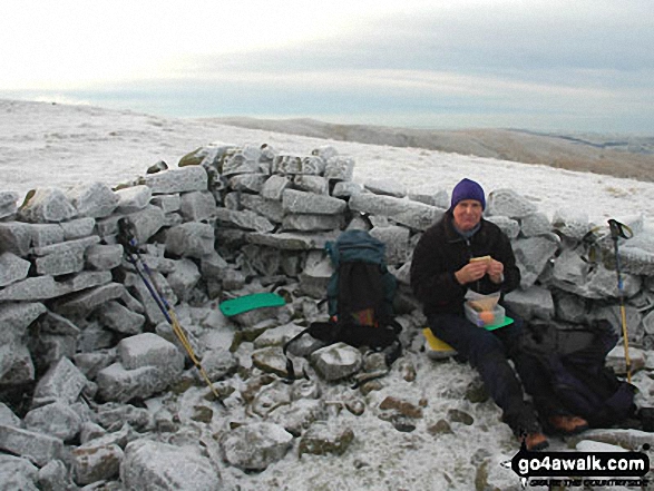 Walk c314 Whernside from Dent - Me on High Pike (Caldbeck) Summit