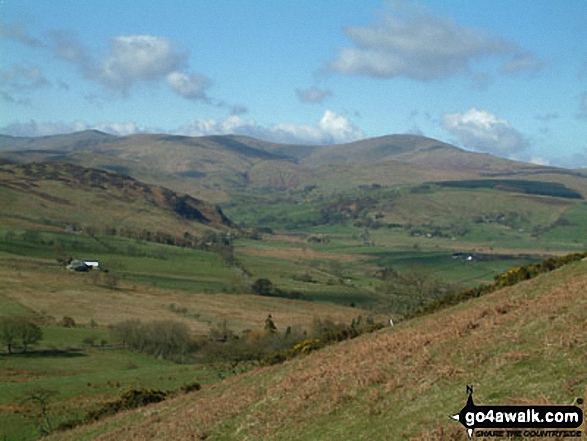 Walk c309 Great Mell Fell, Little Mell Fell and Gowbarrow Fell - Clough Head and the Dodds from Little Mell Fell