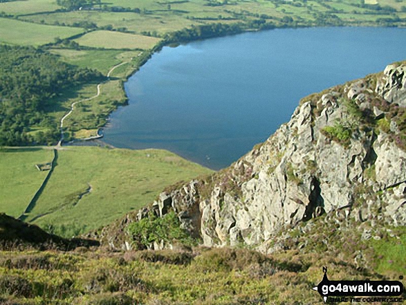 Walk c267 Haycock, Iron Crag, Lank Rigg and Grike from Ennerdale Water - Ben Gill and Ennerdale Weir from Crag Fell