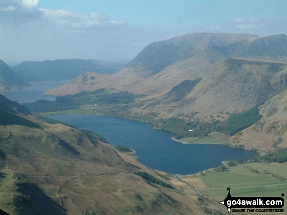 Walk c295 Hay Stacks and Fleetwith Pike from Gatesgarth, Buttermere - Buttermere from Hay Stacks