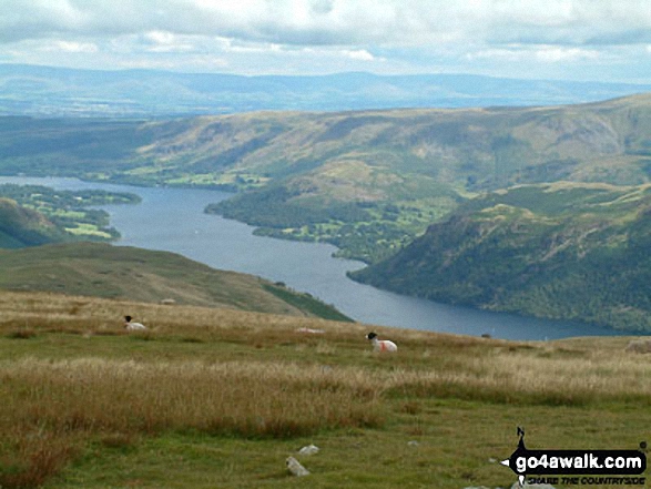 Walk c239 The Deepdale Round from nr Dockray - Ullswater from Hart Side