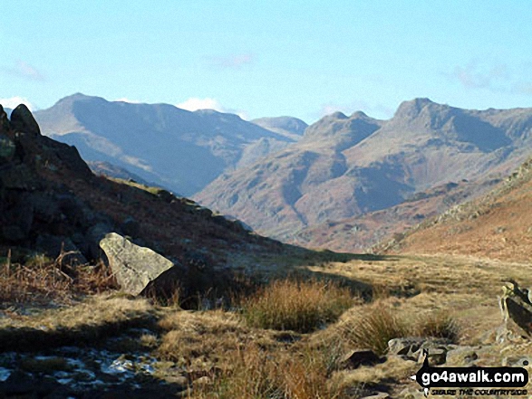 The Langdale Pike from Loughrigg Fell 