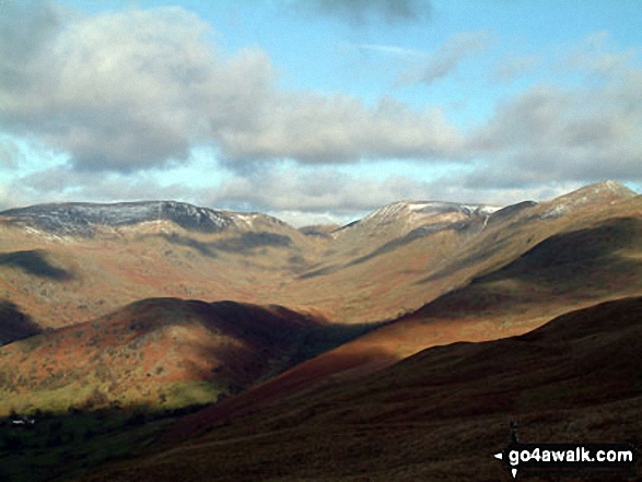 Walk c449 Sour Howes and Sallows from Kentmere - Troutbeck Tongue and Park Fell Head from Sour Howes