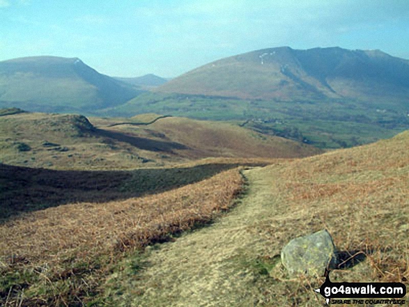 Walk c334 High Rigg from Legburthwaite - Blencathra from High Rigg