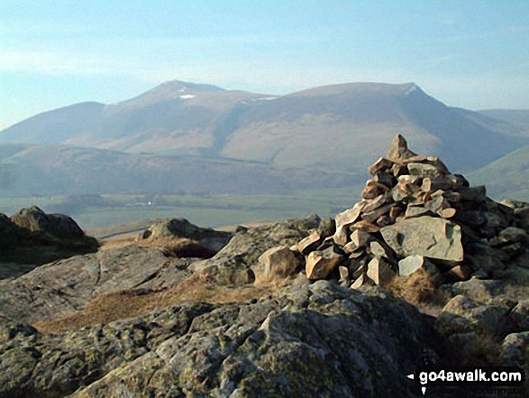 Walk c433 The St John's in the Vale Skyline from Legburthwaite - Skiddaw from High Rigg